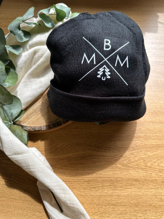 Strickmütze Beanie MBM Foresting GbR bedruckt