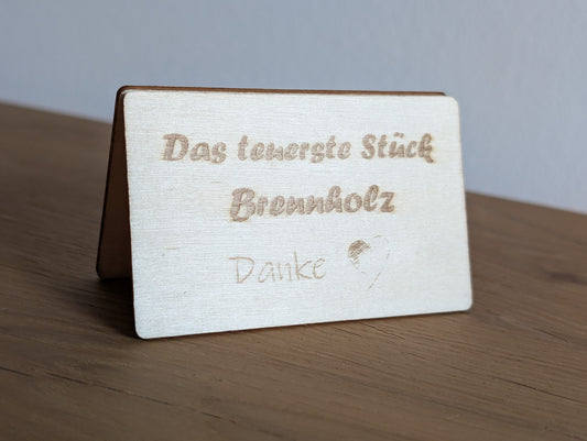 Das teuerste Stück Brennholz der Welt